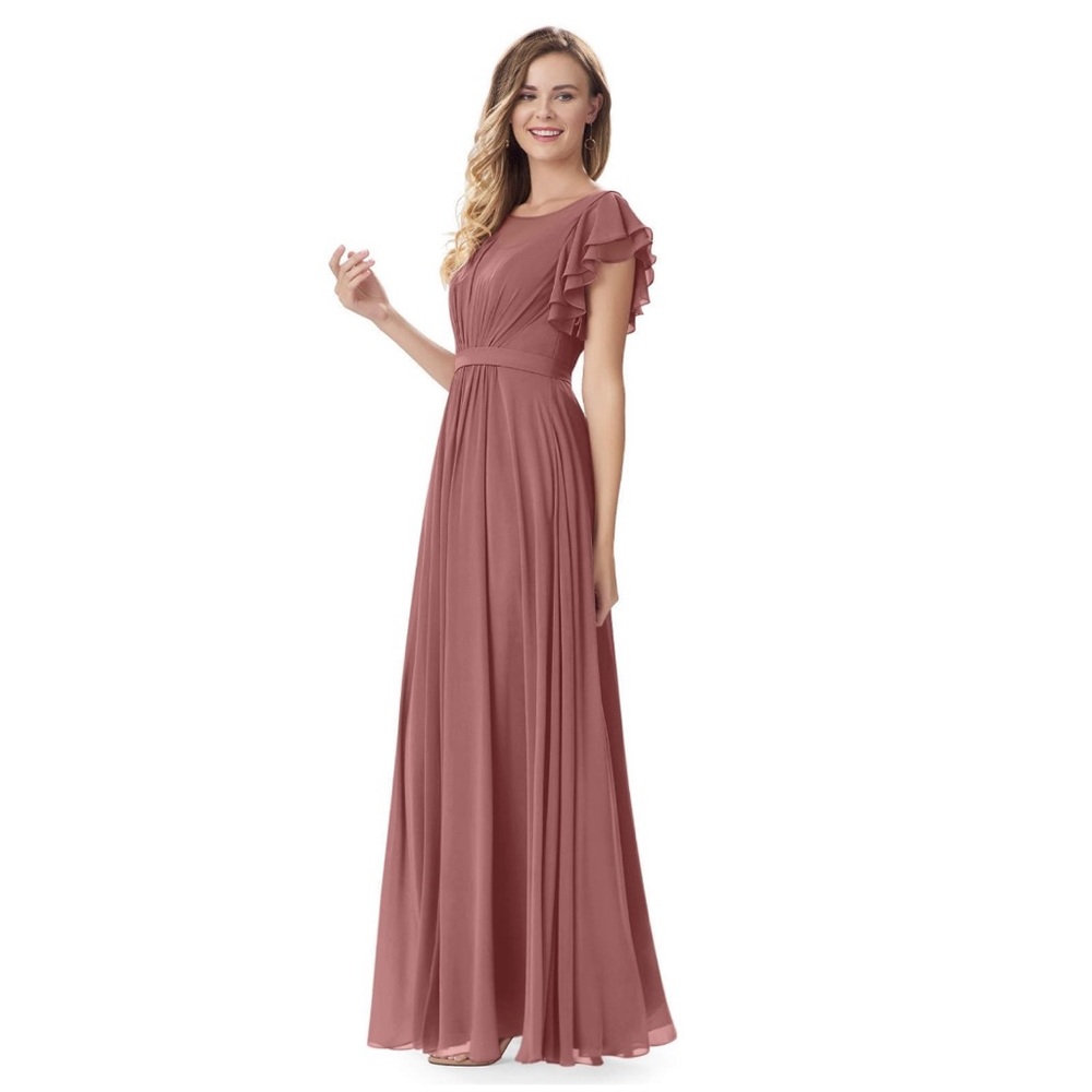 AZAZIE Daphne Pink Bridesmaid Prom dress